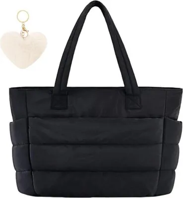 Produktbild von Schwarze Frauenhandtasche mit viel Stauraum