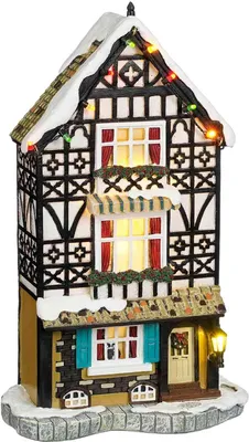 Produktbild von Luville Weihnachtsdorf Elzas tiny house - 15x9x27 cm - Polyresin - Mehrfach