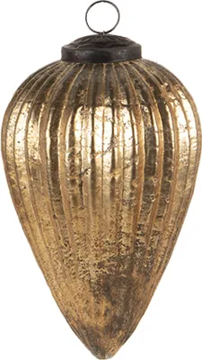 Produktbild von Clayre & Eef Weihnachtskugel XL Ø 10 cm Goldfarbig Glas