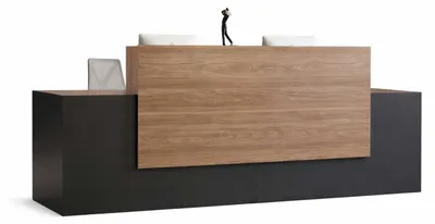 Obrázok produktu pre Elegantný recepčný pult z hnedého dreva pre štýlovú atmosféru v kancelárii
