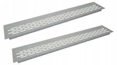 Obrázok produktu pre Rejs Hliníková ventilačná mriežka Inox 80x480 mm