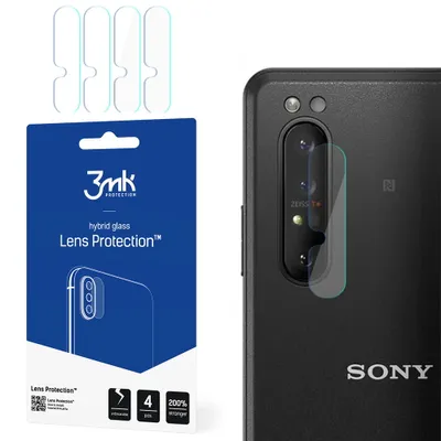 Produktbild von 3mk Hybridglas Lens Protection für Sony Xperia Pro Kamera Objektiv Kameralinse 0,16mm 6H (4 Stück)