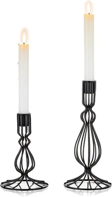 Immagine prodotto di Portacandele in filo metallico per candele conico-troncheggiate