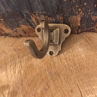 Produktbild von Garderobe antik - Messing Garderobenhaken - Flurgarderoben-Haken aus Messing