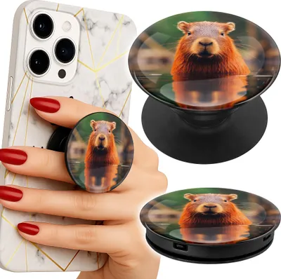 Image de Porte-téléphone Finger Popsocket/Sweet Capibara Stand, Capibara
