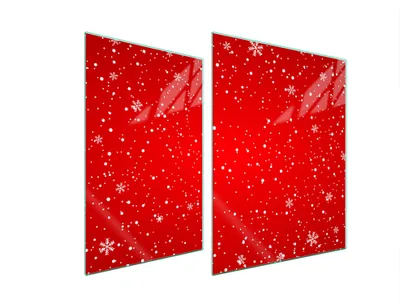 Produktbild von Glasschutzplatte Für Herd 70X52 Rot
