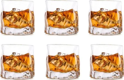 Zdjęcie produktu dla Szklanki do whisky Zestaw 6 szklanek do whisky 250 ml Bourbon Rum Bar Tumbler