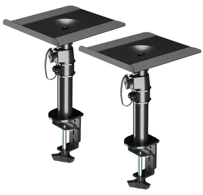 Productafbeelding van Luidsprekerstandaard - Speaker stand - Set van 2 - In hoogte verstelbaar - Max 15 kg - Zwart