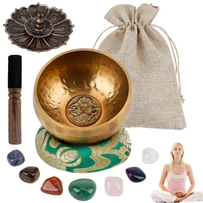 Produktbild von Tibetisches Schalen-Set für Meditation und Entspannung