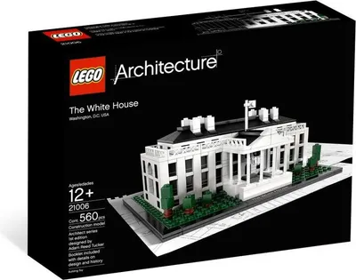 The image shows the box of a Lego Architecture The White House construction set.