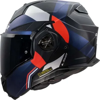 Image de Casque modulable réversible LS2 FF901 ADVANT-X Ultra Bleu Mat Rouge taille 3XL