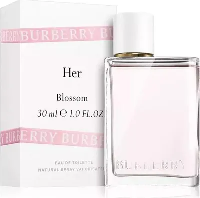 Zdjęcie produktu dla Burberry Her Blossom, Kobiety, Letnie, 30 ml, Butelka jednorazowa, Mandarynka, Różowy pieprz, Piwonia, Śliwkowy