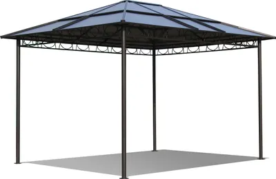 Produktbild von Metall Garten Hardtop Pavillon 3x3,6m Doppelstegplatten Polycarbonat Dach wasserdicht