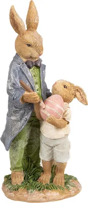 Produktbild von Clayre & Eef Figur Kaninchen 21 cm Braun Polyresin