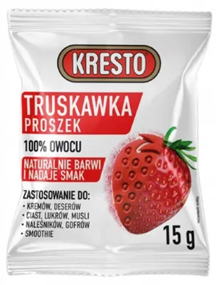 Obrázek produktu pro Lyofilizovaná jahoda v prášku Kresto 15 g