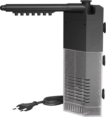 Produktbild von JP-092 Eckfilter für Nano-Aquarien S mit integrierter 250 l/h 3 W Aquariumpumpe, Innenfilter für Aquarien