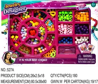 Produktbild von 360Home Kinderspielzeug Perlen Bastel Schmuck Set 527A