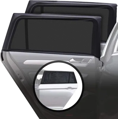 Produktbild von CARAMAZ Auto-Sonnenschutz-Socke für Seitenscheiben, UPF 50+ 2er-Set – BlackM
