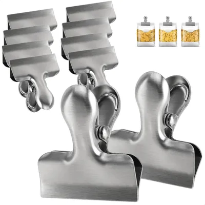 Produktbild von com-four® 10x Verschlussklammern, kleine Verschlussclips für Beutel & Tüten