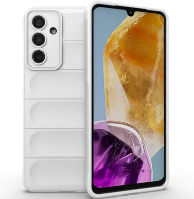 Produktbild von Handyhülle für Samsung Galaxy M55 Weich TPU Silikon Stossfest Anti-rutsch Hülle Weiß
