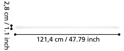 Produktbild von EGLO 110343, 15 W, 110 W, G13, 1700 lm, Weiß