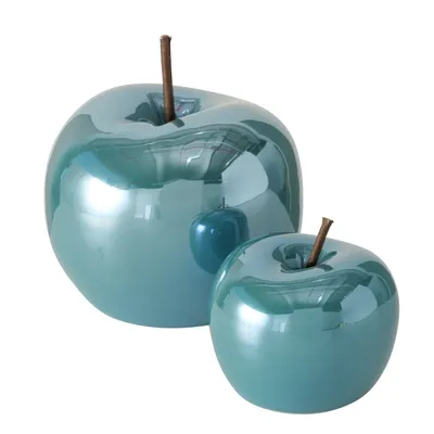Produktbild von Boltze Dekoaufsteller Perly Apfel 2er SET PETROL Dolomit