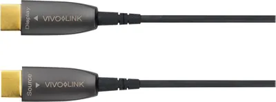 Produktbild von VivoLink Pro - Highspeed - HDMI-Kabel - HDMI männlich zu HDMI männlich - 7.5 m - Glasfaser - Schwarz - geformt, unterstützt 4K 60 Hz (4096 x 2160)