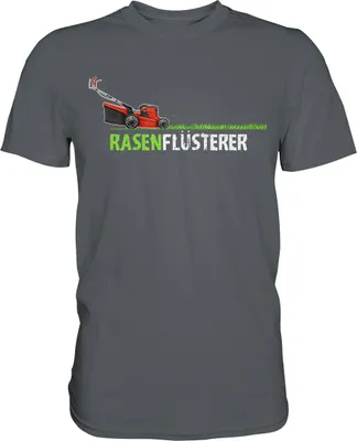 Produktbild von Rasenmäher T-Shirt Gärtner Humor Gartenarbeit Garten Geschenk – Dark Grey / M