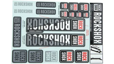 Produktbild von RockShox Dekor Set Rockshox 35 Mm Weiss 2018+