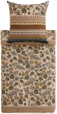 Produktbild von Bassetti Satin-Bettwäsche-Garnitur Varigotti Farbe SALBEIGRÜN V1 Größe 135x200+80x80
