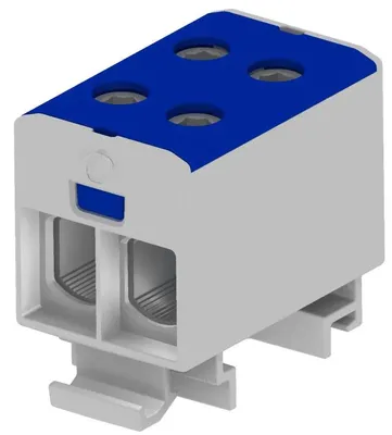 Imagen del producto de Conector para raíles azules, sección 2x1,5, longitud 50 mm, marca Morek, modelo MAA2050B10