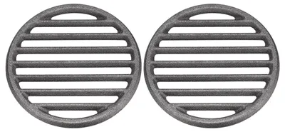 Produktbild von Omgoods – Grillrost aus Gusseisen – 5,5 Zoll Durchmesser, rund, für hohe Temperaturen