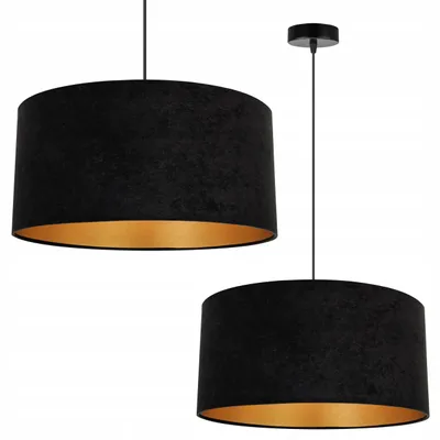 Obrázok produktu pre Závesná lampa Stropný svietnik Zlatý zamat Stínidlo