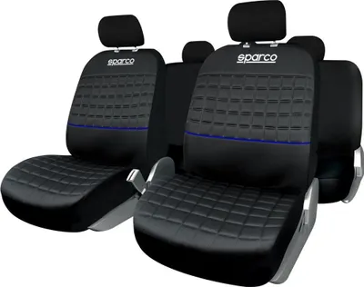 Produktbild von Sparco Universal Set SPC1042 Komplette Autositzbezüge Schwarz Blau
