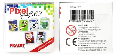 Produktbild von PRACHT Bastelset Pixel Spaß Nr. 69 Winter 6 Medaillons
