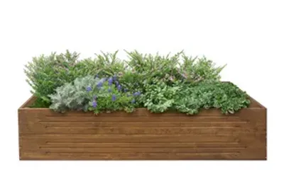 Obrázek produktu pro Vyvýšený záhon zahradní, dřevěný truhlík na zeleninu, 180x80x40, vyvýšený záhon Dřevo komplet. Agrotextilie