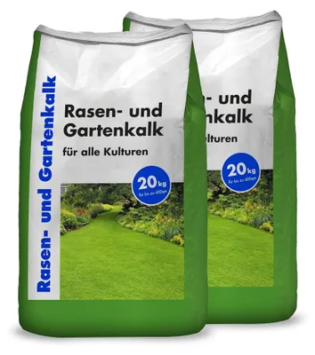 Produktbild von Hamann Mercatus Rasen- und Gartenkalk 2 x 20 kg