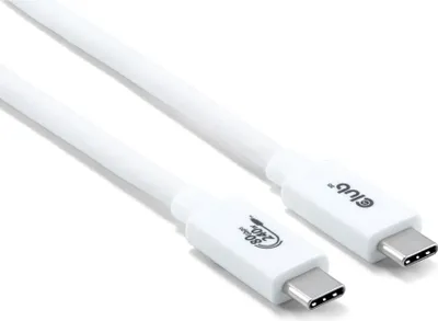 Produktbild von Club3D Kabel USB-C 80Gbps zertifi. PD240W/8K240Hz 1.2m weiß