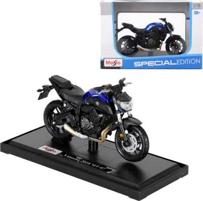 Image de Modèle réduit de moto Yamaha MT-07 à l'échelle 1:18 de Maisto