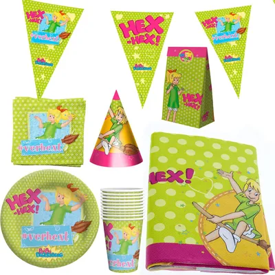 Produktbild von Bibi Bocksberg  XXL-Set Partydeko-Set für Kinder Geburtstag mit Raumdekoration