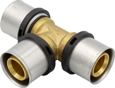 Produktbild von Pipetec Pressfitting T-Stück 26x26x26 mm TH Kontur Alu-Verbundrohr