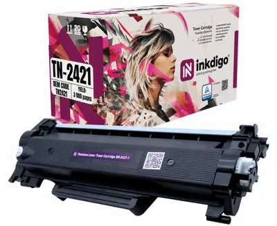Produktbild von Inkdigo Toner TN2421 für Brother DCP-L2512D, DCP-L2532DW, DCP-L2552DN, HL-L2312D – Schwarz, 3000 Seiten,, KI-generiertes Bild