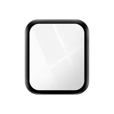 Produktbild von iMak, Schutzfolie aus organischem Glas für Apple Watch SE (44mm), Schwarz
