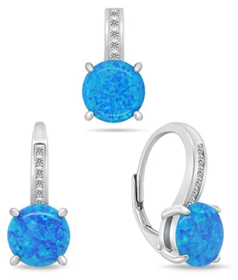 Produktbild von Zeitloses Opal-Schmuckset SET246WB (Ohrringe, Anhänger)