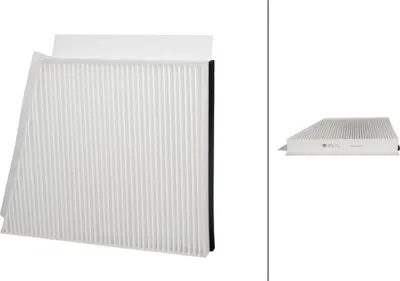 Image de Filtre d'habitacle Filtre à pollen 308 x 254 mm HELLA pour, entre autres, MERCEDES-BENZ CLASSE E
