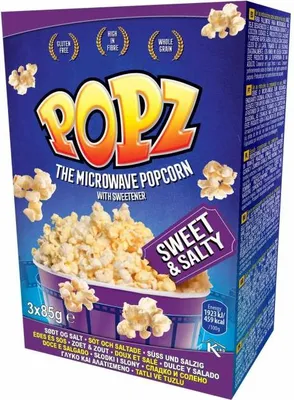 Produktbild von POPZ Mikrowellen-Popcorn Sweet & Salty 3x85g