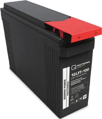 Image de Q-Batteries by Narada 12LFT-100 / 12V 100Ah Frontterminal Blei Akku Blei-Vlies-Akku VRLA 12 - 100F