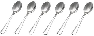 Espressolöffel 6er-Set, Edelstahl, spülmaschinengeeignet, Serie Würzburg