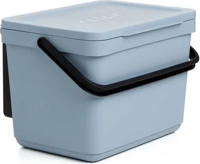 Image de Tatay 1105601 Poubelle Organique 6 L Smart Avec Support Blue Mist