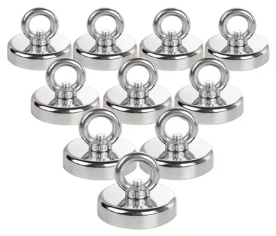 Produktbild von Neodym Magnete 32mm 10 Stück Stark 45kg Magnetfischen Industrie